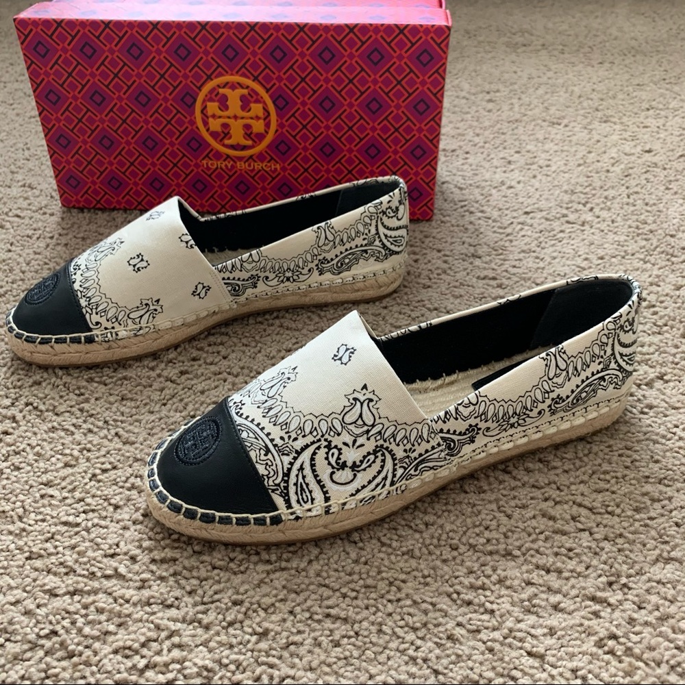 NEW 8 Tory Burch Bandana Printed Espadrille - Picture 6 of 12